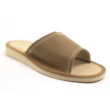 Wysokogatunkowa skóra, pantofle damskie skórzane 100% - numer 106