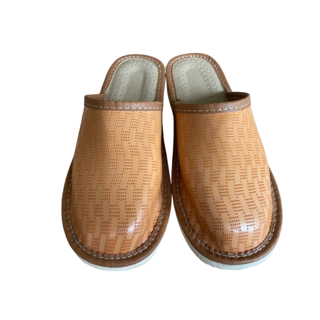 Zakrywane pantofle domowe, wygodne lacie pantofle damskie - numer 118