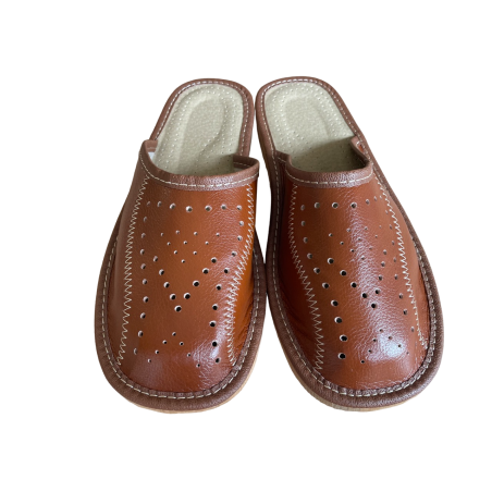 Kryte kapcie męskie, domowe pantofle męskie, laczki męskie - numer 123