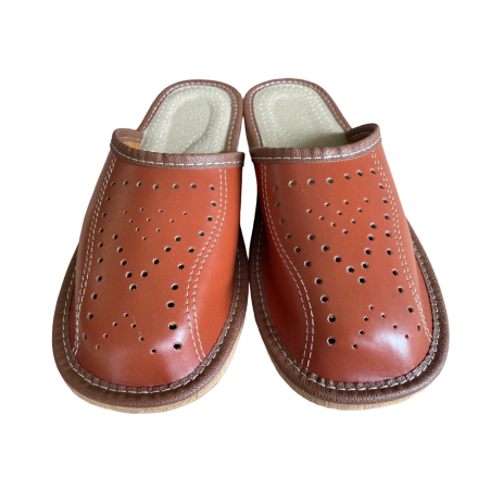 Kryte klapki męskie domowe, buty domowe dla mężczyzn - numer 128