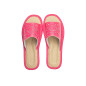 Różowe pantofle damskie domowe "Rozeta", wygodne ciapy damskie domowe - numer 137