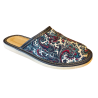 Kryte pantofle domowe z wzorem tureckim, materiałowe papcie damskie domowe - numer 075