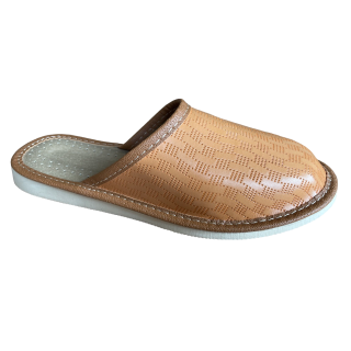 Zakrywane pantofle domowe, wygodne lacie pantofle damskie