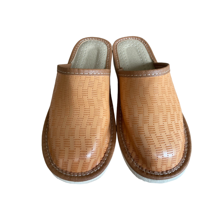 Zakrywane pantofle domowe, wygodne lacie pantofle damskie