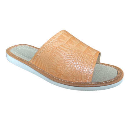 Kapcie damskie z wzorem aligatora, wygodne lacie domowe - numer 169