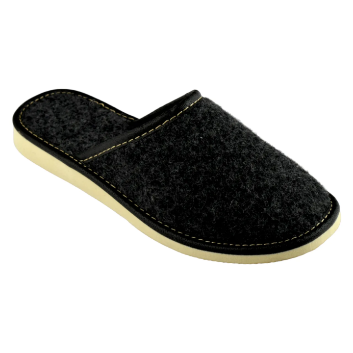 Kapcie damskie z naturalnego włoskiego filcu, produkt oryginalny - numer 321