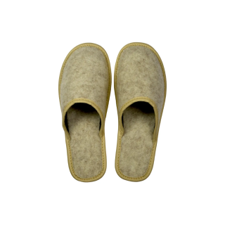 Naturalne i stylowe pantofle domowe damskie, pantofle damskie z filcu