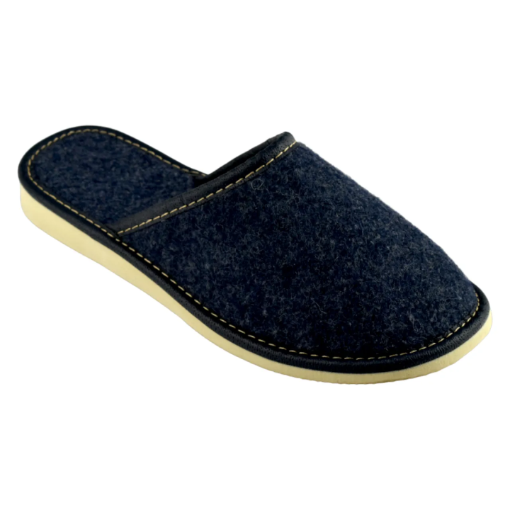 Kryte kapcie damskie z naturalnego filcu, kapcie z wełny 100%