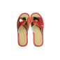 Pantofle damskie zaplatane, łączone kolory kapci damskich - numer 033