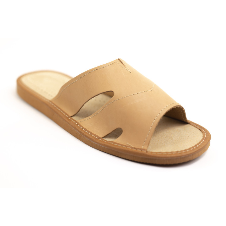 Skórzane męskie pantofle domowe, 100% wysokogatunkowa, kapcie domowe