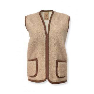 Kamizelka beżowa standard, kamizelka wełniana uniseks