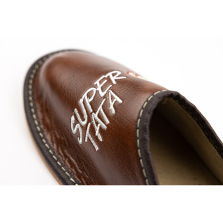 Kapcie domowe dla Taty, pantofle domowe męskie "Super Tata" - numer 089