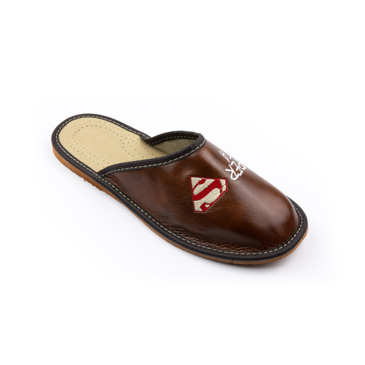 Kapcie domowe dla Taty, pantofle domowe męskie "Super Tata"