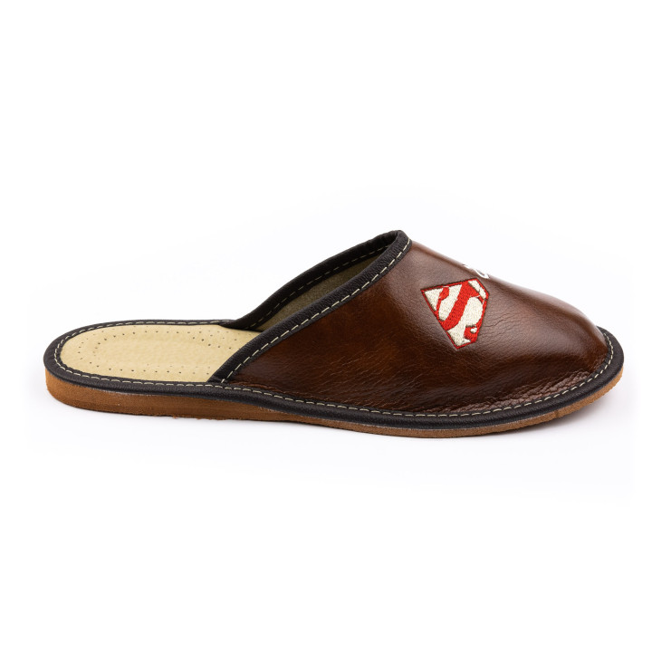 Kapcie domowe dla Taty, pantofle domowe męskie "Super Tata"