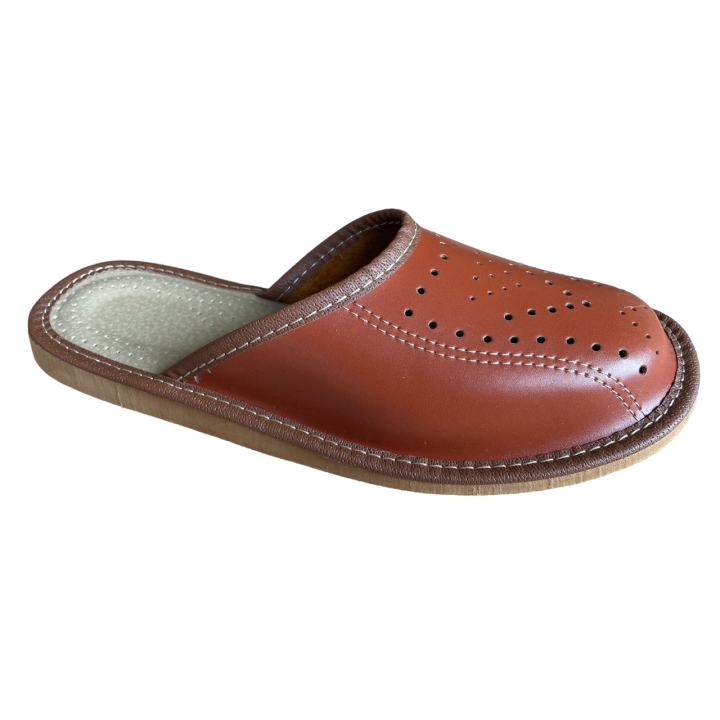 Kryte klapki męskie domowe, buty domowe dla mężczyzn - numer 128