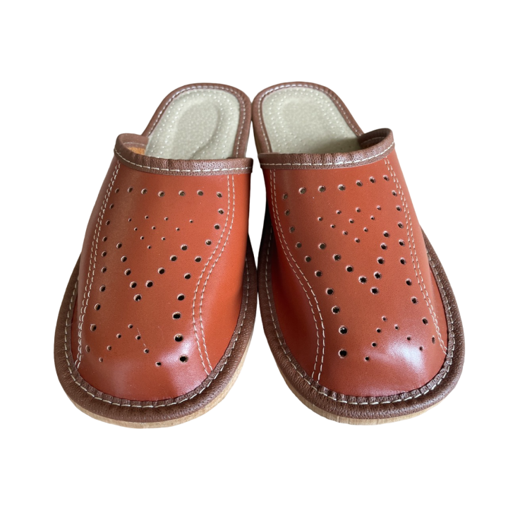 Kryte klapki męskie domowe, buty domowe dla mężczyzn - numer 128